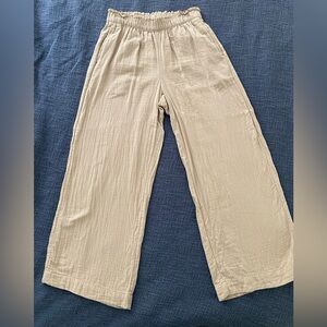 Tan linen pants